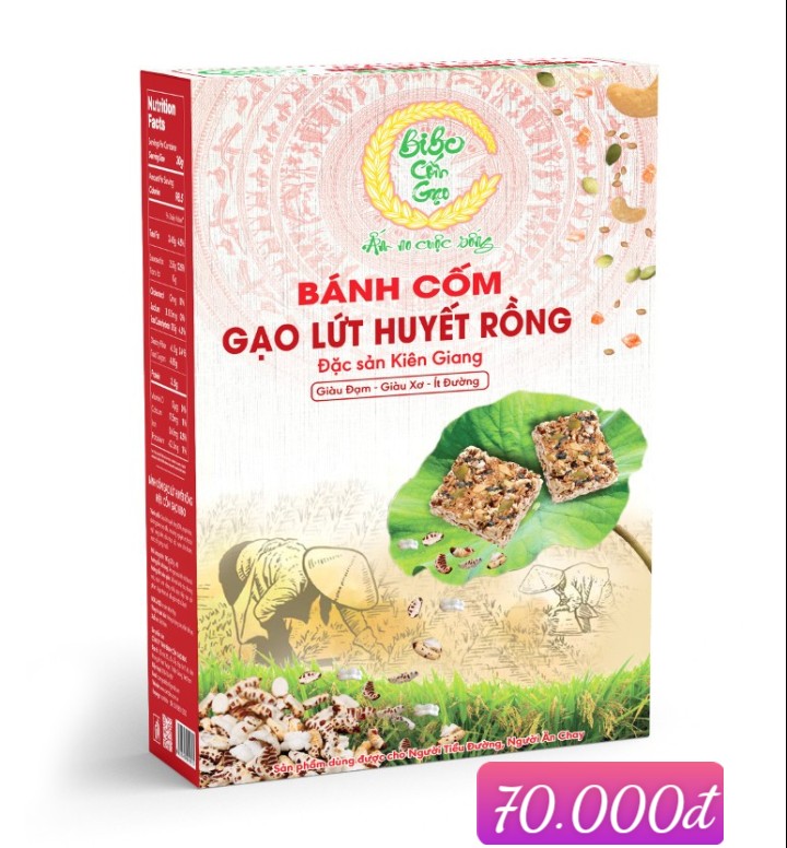 Bánh cốm gạo lứt huyết rồng